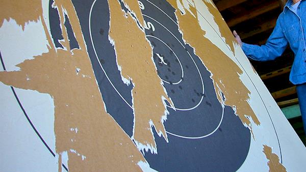 Badly Worn Long Range Target